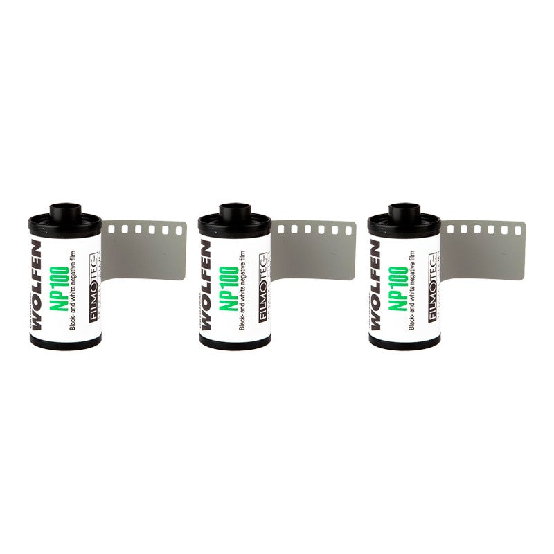 WOLFEN NP100 36 BLACK E WHITE 135mm (Confezione da 3)