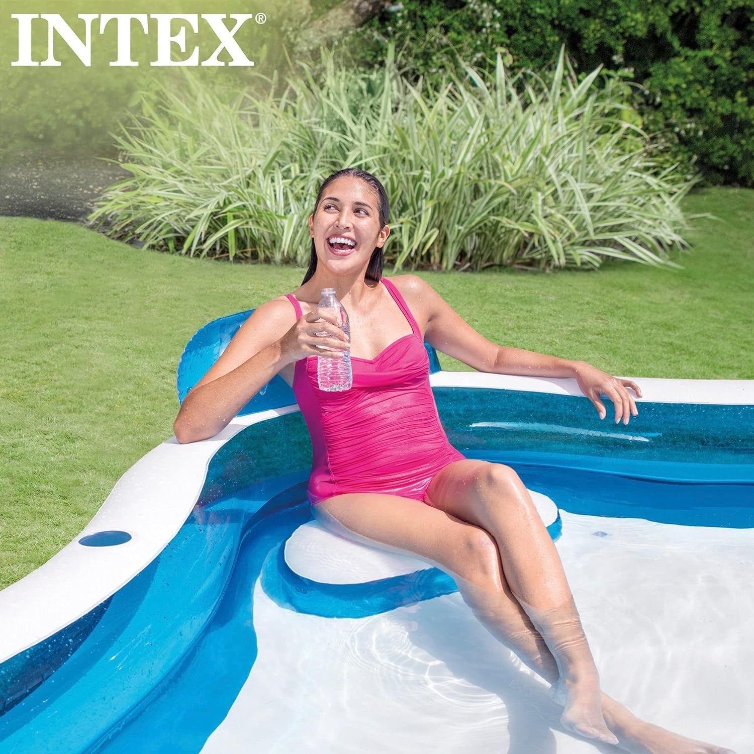 Intex 56475NP Piscina Family 4 Sedili Cm 229x229x66