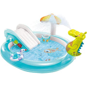 Intex 57165 Piscina PlayCenter Alligatore Con Spruzzo Cm 201X170X84