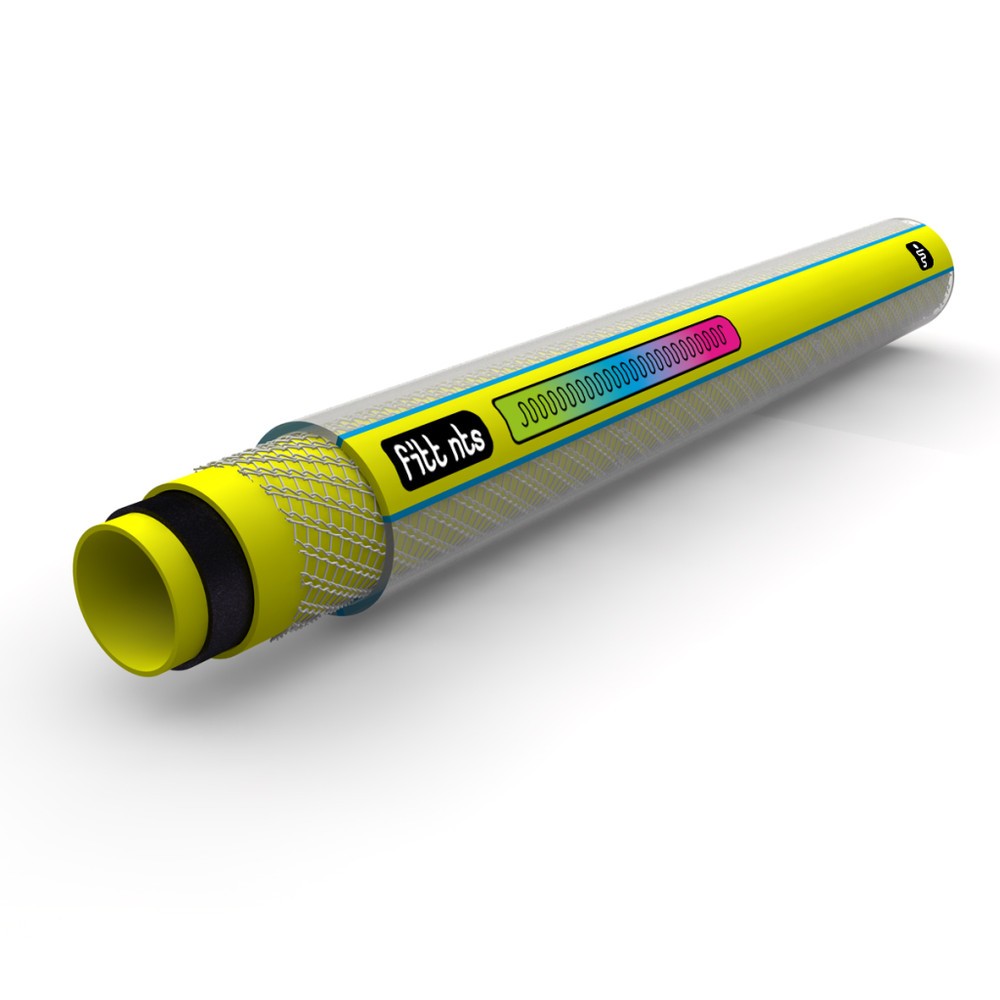 Fitt Nts Yellow 1/2" (12,5 mm) 25 m Tubo Da Giardino Per Uso Intensivo Con Lancia E Raccordi