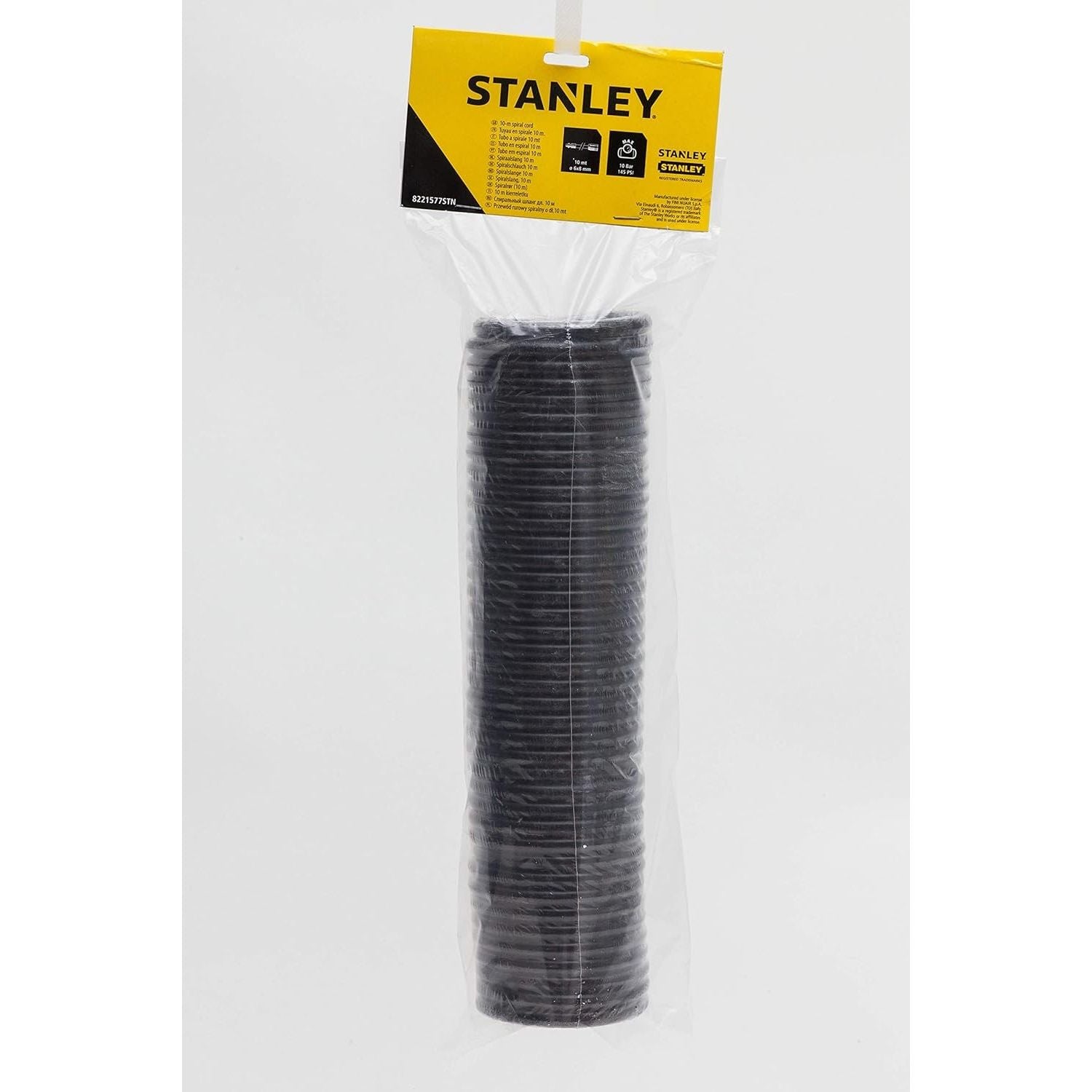 Stanley Tubo Spiralato Aria Compressa 6X8 15 Metri Con Attacco Rapido