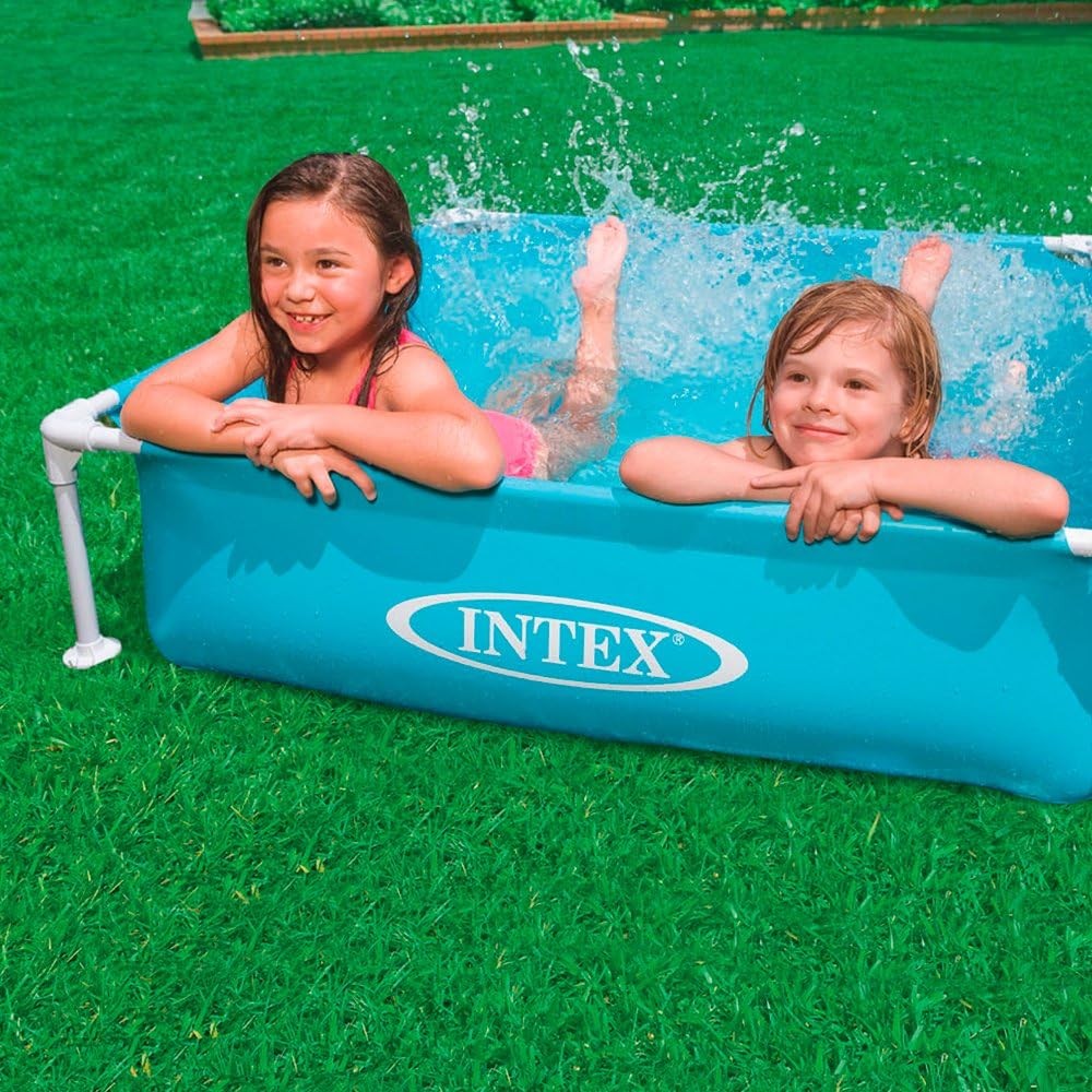 Intex 57173 Piscina Mini Frame Colore Blu122 x 122 x 30 cm Per Bambini dai 2 Anni In Su