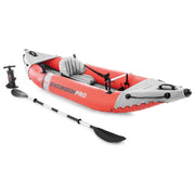 Intex 68303NP Canoa Gonfiabile Excursion Pro K1 1 posto Colore Rosso Dim. 305x91x46 cm