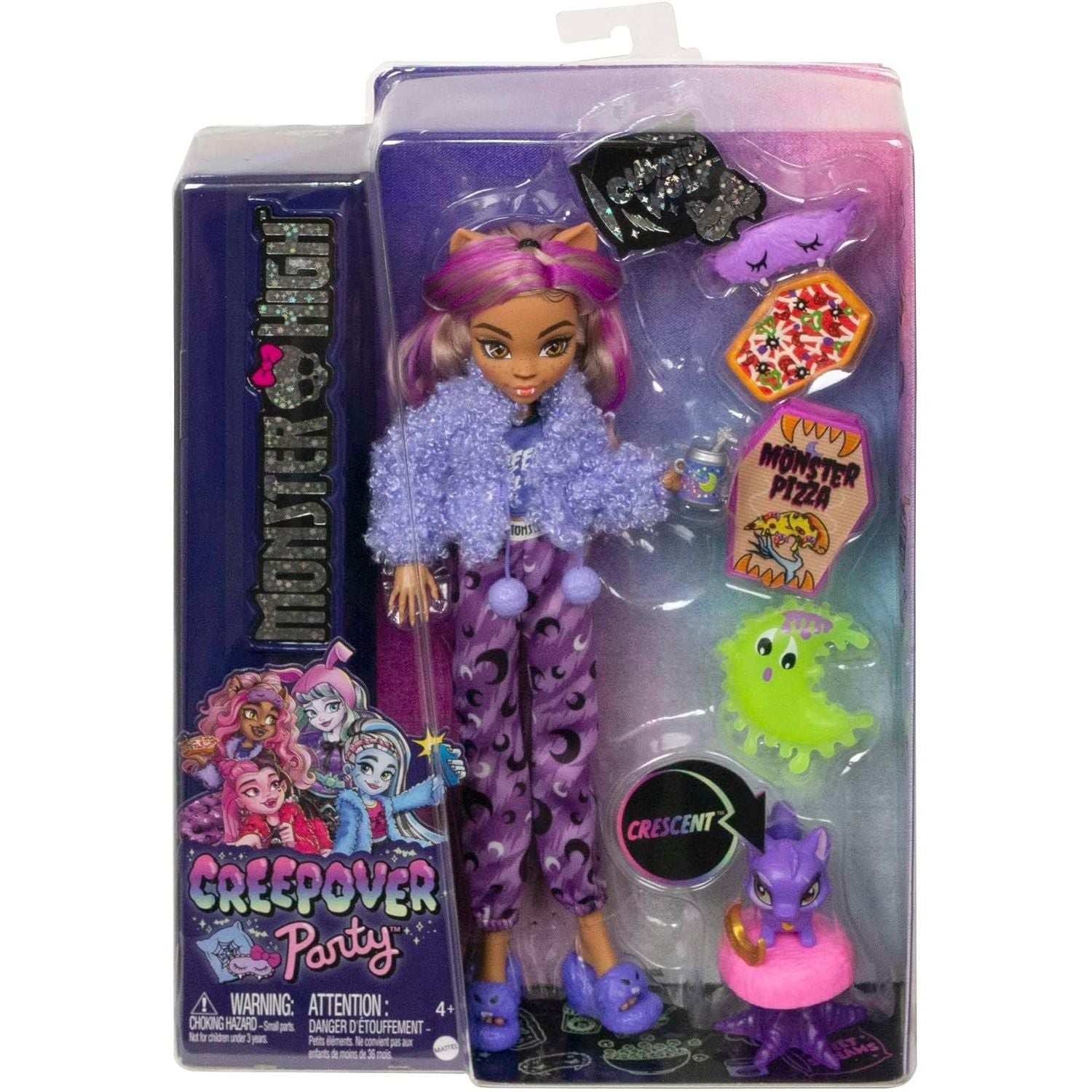Monster High Clawdeen Wolf Creepover Party, Bambola con Outfit