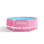 Intex 28290 Piscina Rotonda Metal Frame Rosa Cm 244x244x76