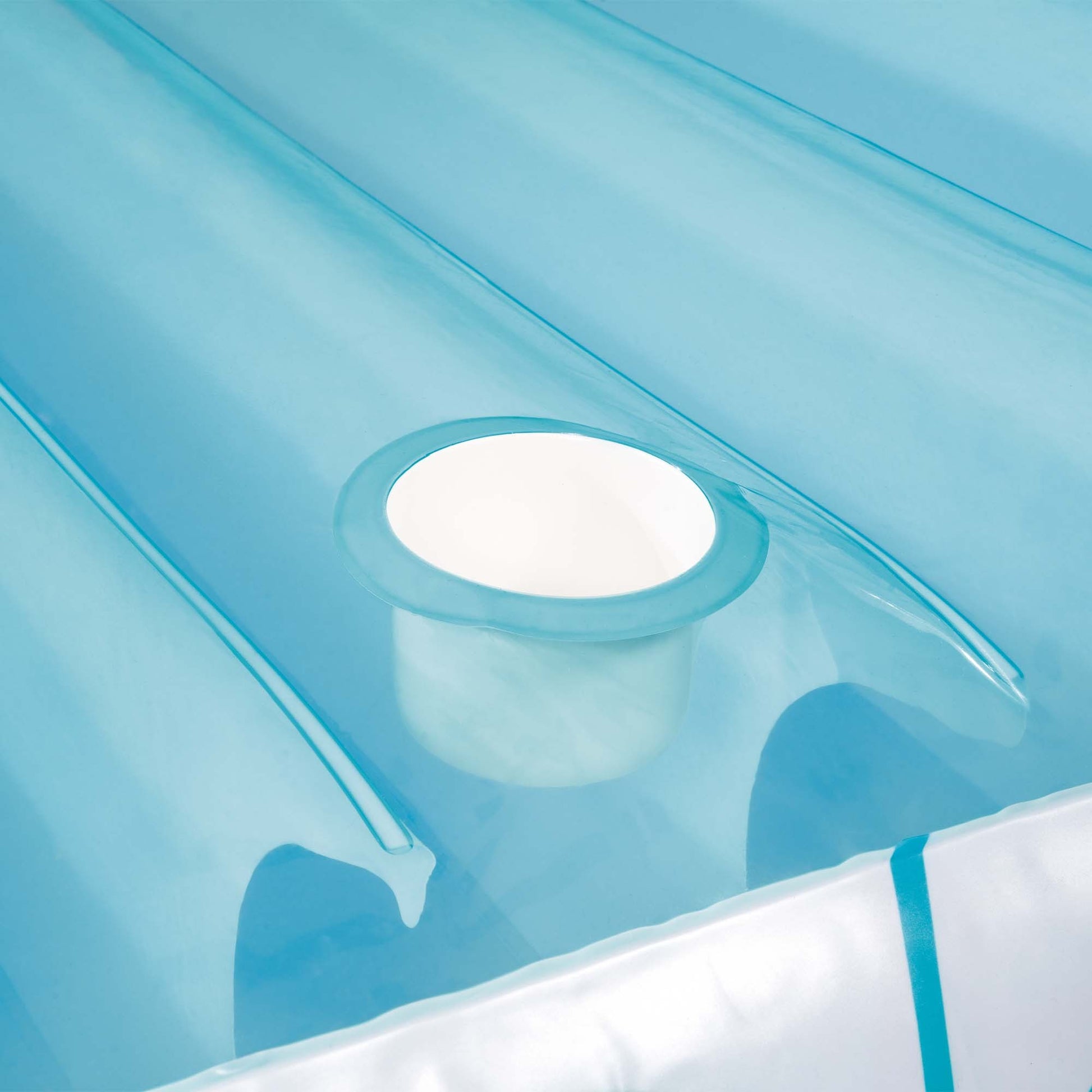 Intex 56294 Materassino Lounge Per Mare e Piscina Gonfiabile Tropical Colore Azzurro Cm 224x150x165