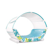 Intex 56294 Materassino Lounge Per Mare e Piscina Gonfiabile Tropical Colore Azzurro Cm 224x150x165