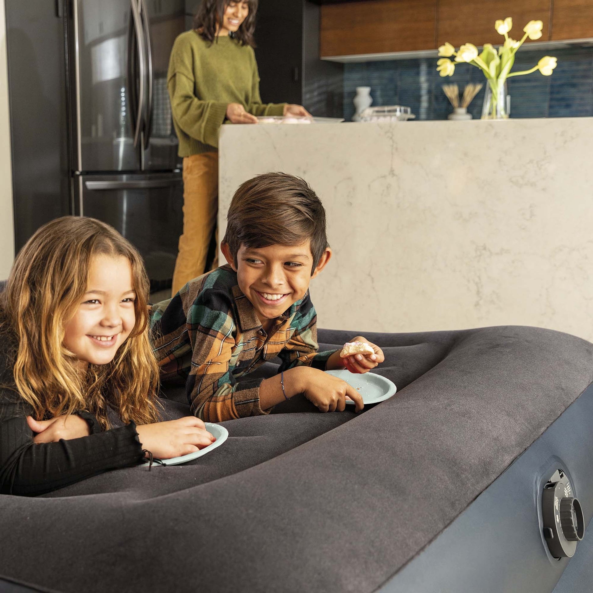 Intex 64124ND Materasso Dura Beam Pillow Rest Raised Matrimoniale Cm 152x203x42