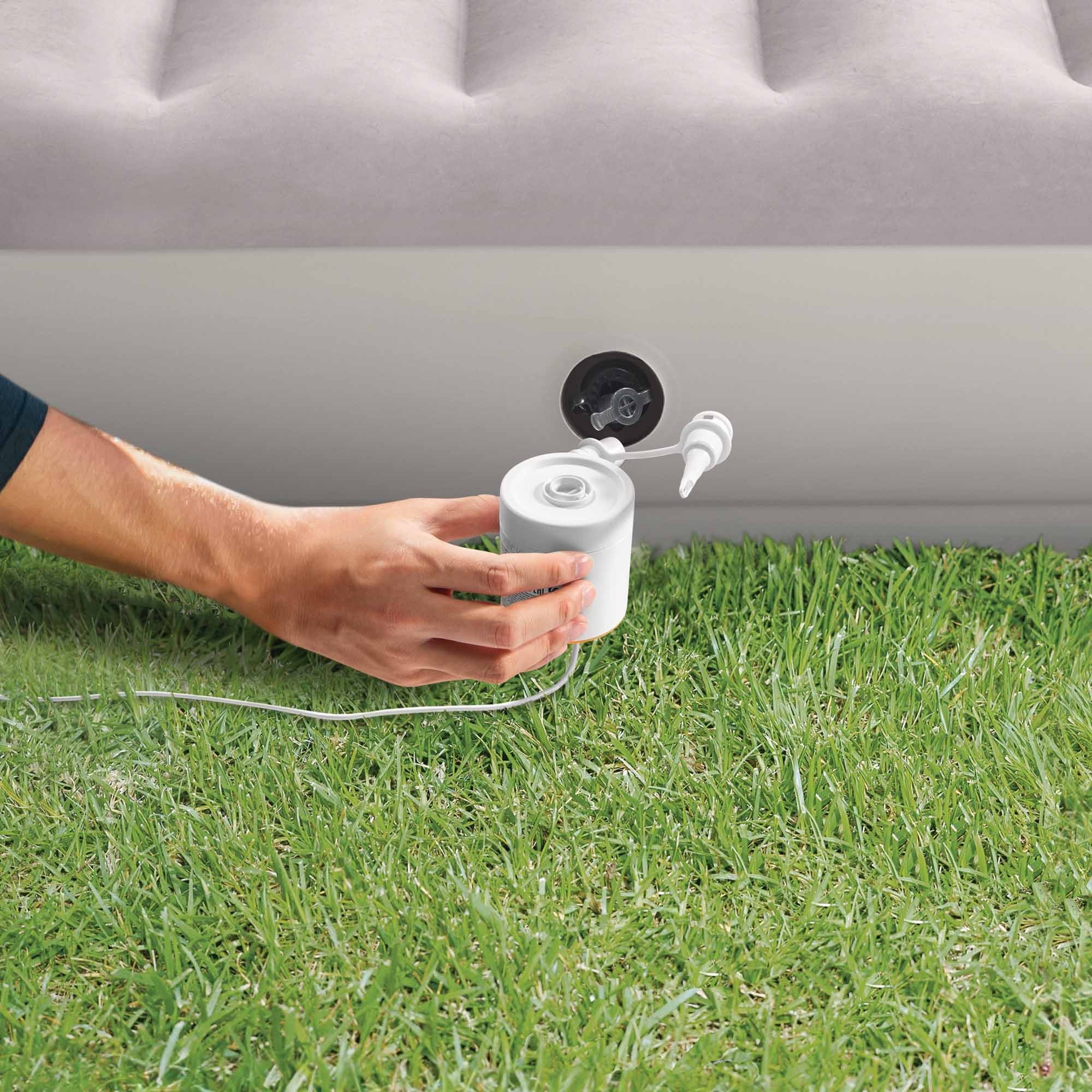 Intex 64177 Materasso Airbed Dura-Beam Prestige Mid-Rise Singolo con Pompa USB Cm 99x191x30