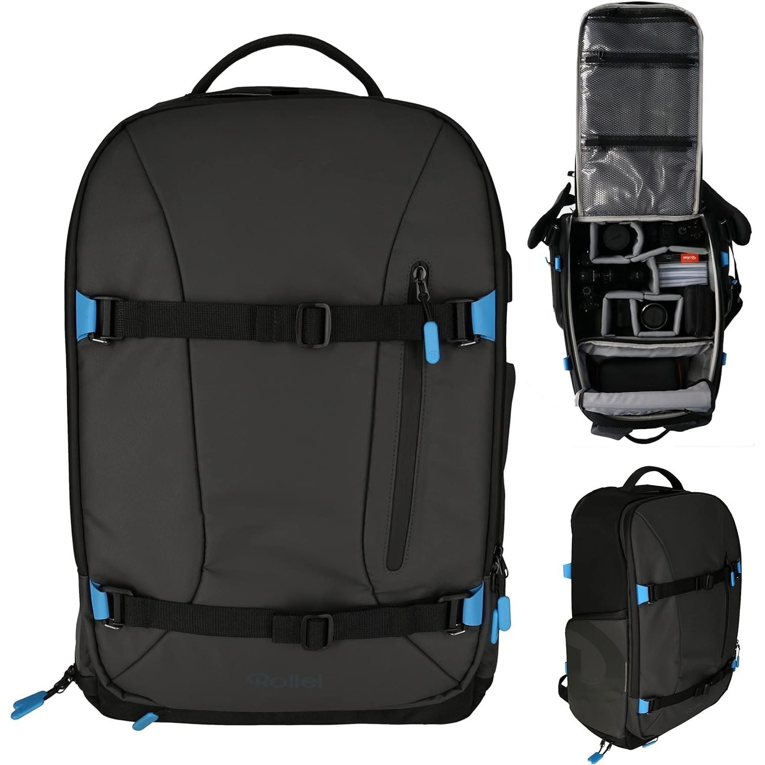 ROLLEI ZAINO FOTOLINER OCEAN PRO, GRIGIO