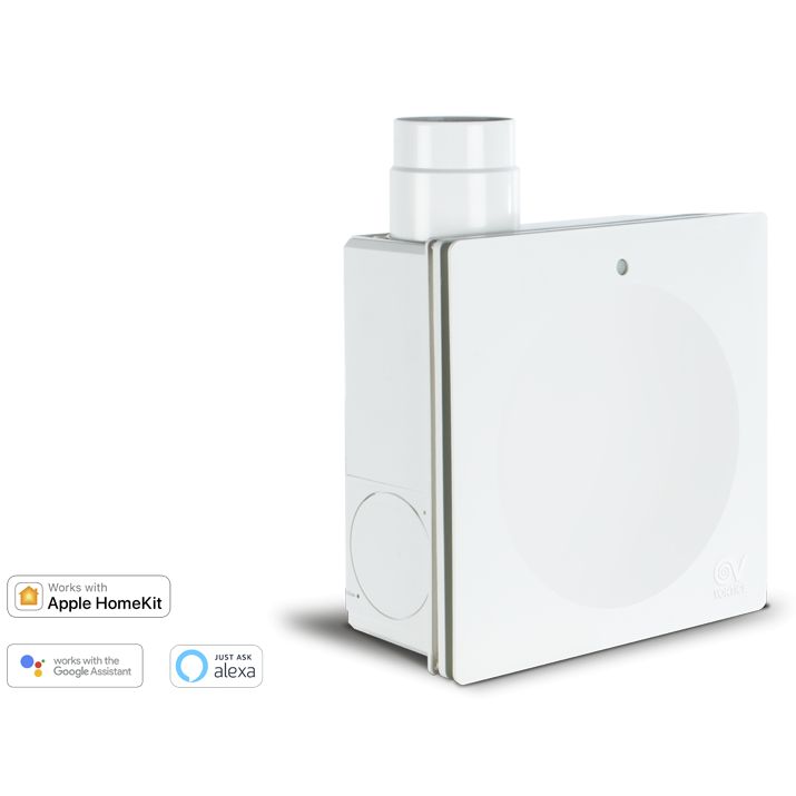 Vortice 12206 Bra.vo Qi Aspiratore Centrifugo Da Incasso Intelligente Connesso Con Internet