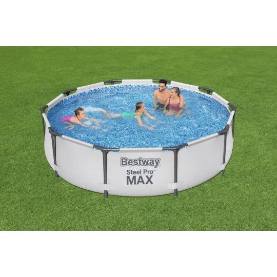 Bestway 56408 Piscina Fuori Terra Steel Pro MAX  3.05 m x 76 cm Con Pompa Filtro Da 1,249 LH