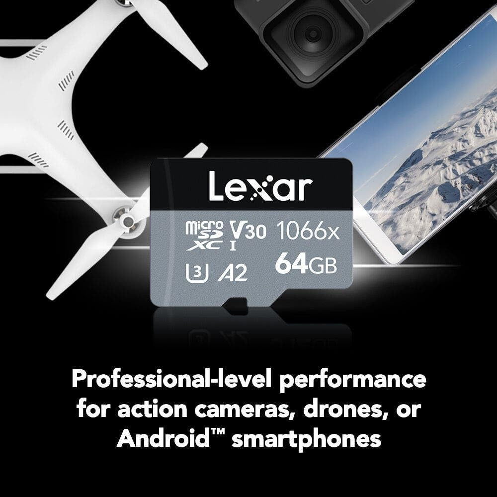 LEXAR MICROSDXC 64GB 1066X C10 V3