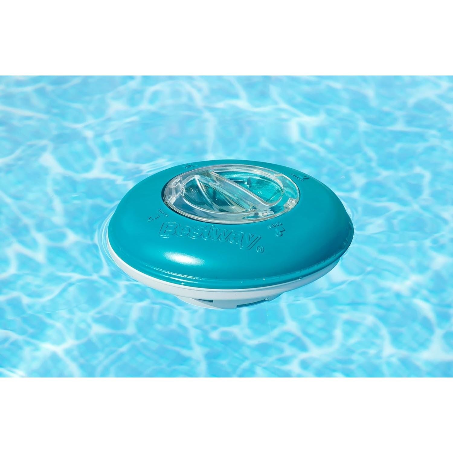 Bestway 58769 Dispenser Cloro Galleggiante Da Cm. 16,5 Per Pastiglie Fino a Cm. 7,6 Di Diametro