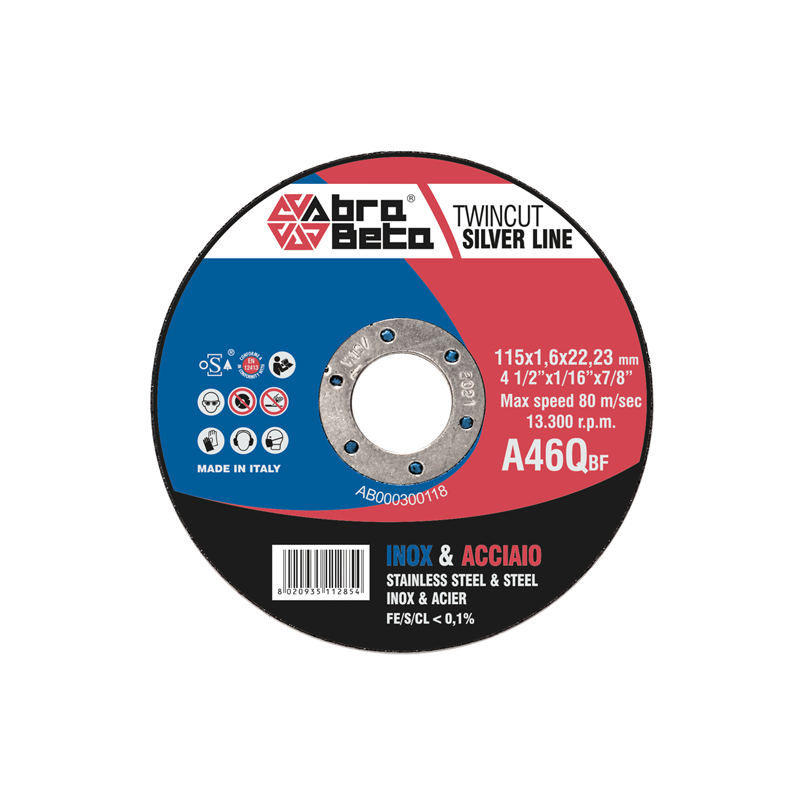 Abra Beta Disco Da Taglio Acciao Inox 115x1,0 A46Q Offerta Per Quantita'