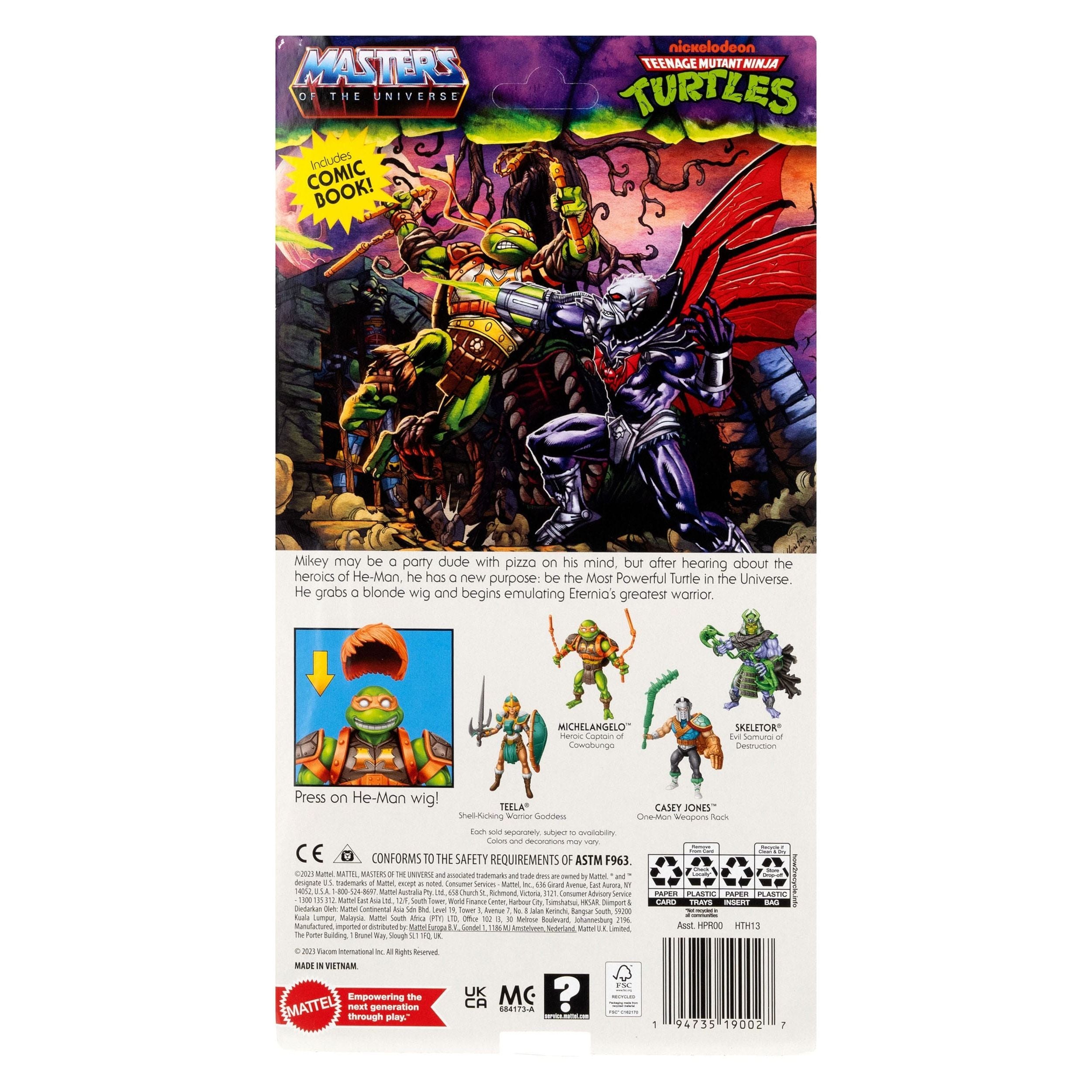 Masters of the Universe MOTU x TMNT: Turtles of Grayskull MICHELANGELO