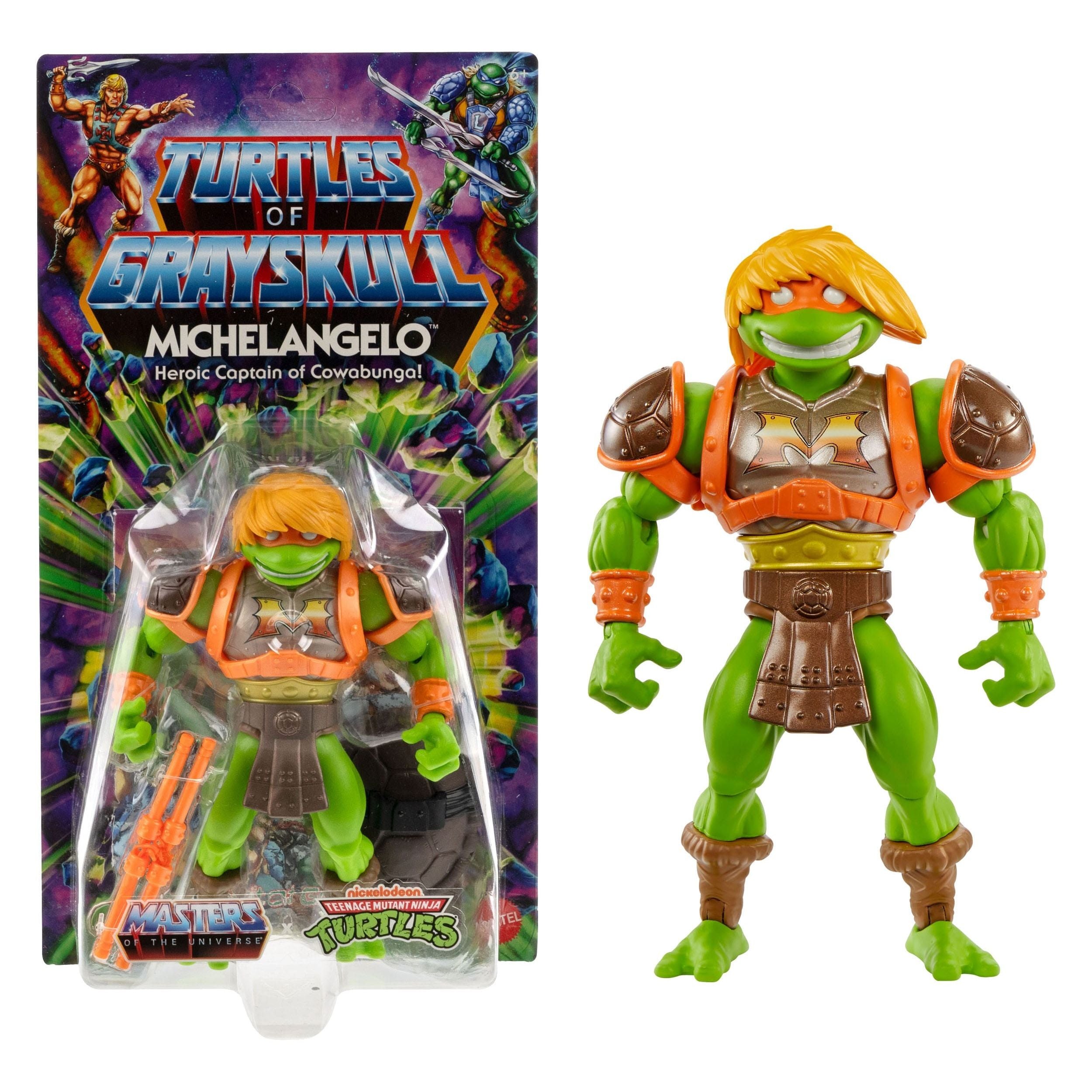 Masters of the Universe MOTU x TMNT: Turtles of Grayskull MICHELANGELO