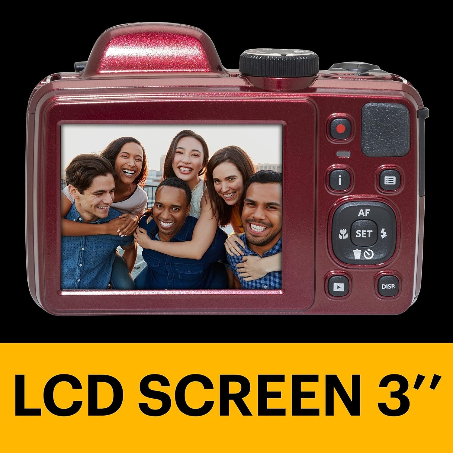 Kodak AZ405 BRIDGE CAMERA RED GARANZIA UFFICIALE ITALIA 2 ANNI