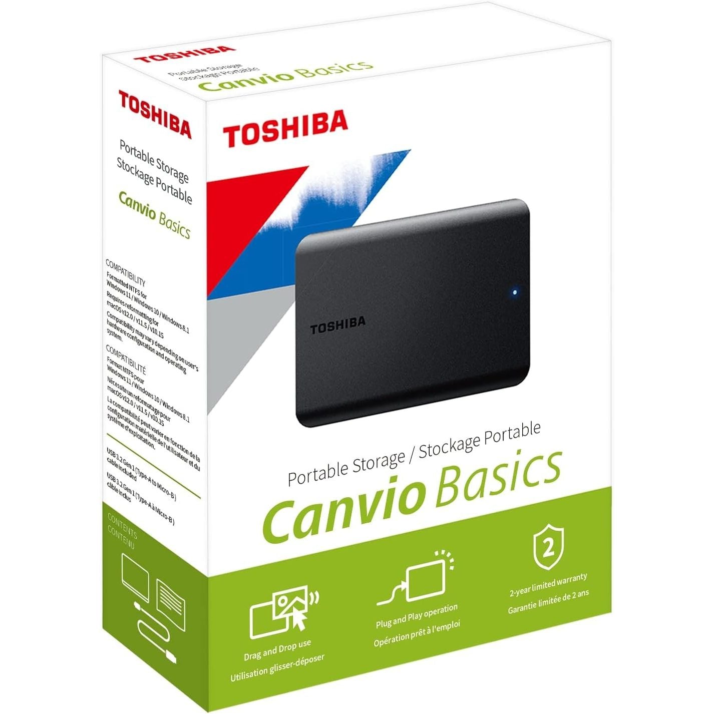 TOSHIBA HARD DISK ESTERNO 2,5 USB 3.2 1TB