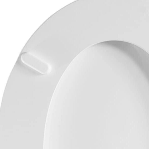 Inca Sedile WC Universale in Legno MDF Bianco con Kit di Montaggio, Cerniere e Paracolpi Inclusi