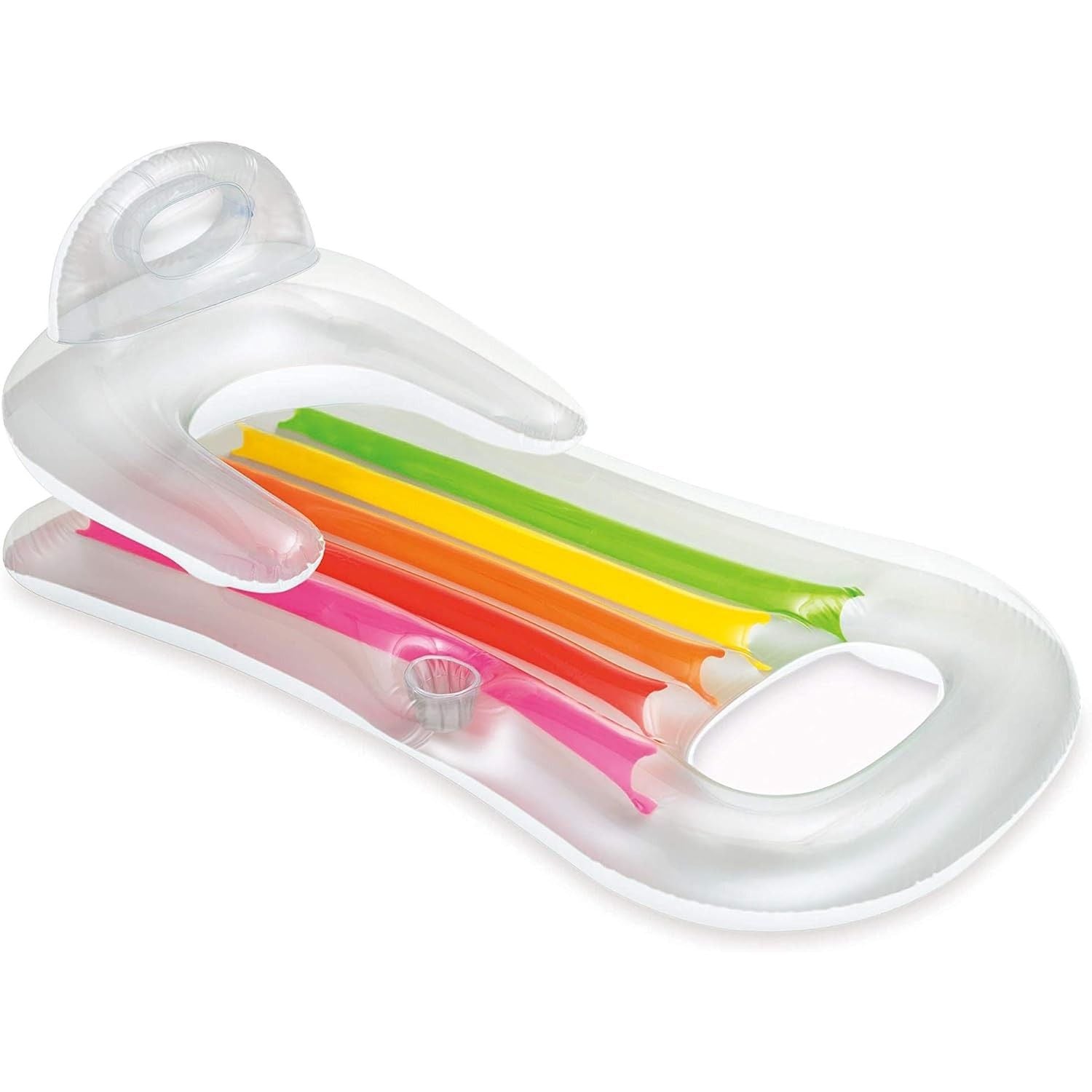 Intex 58802 Materassino, colore bianco e azzurro, 160 x 85 cm