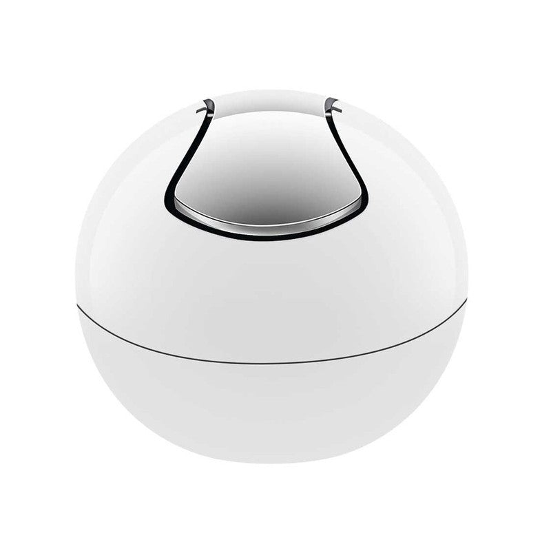 Spirella Bowl Pattumiera a dondolo, Capacità 1L , Bianco
