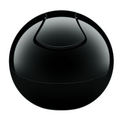 Spirella Bowl Pattumiera a dondolo, Capacità 1L , Plain Black