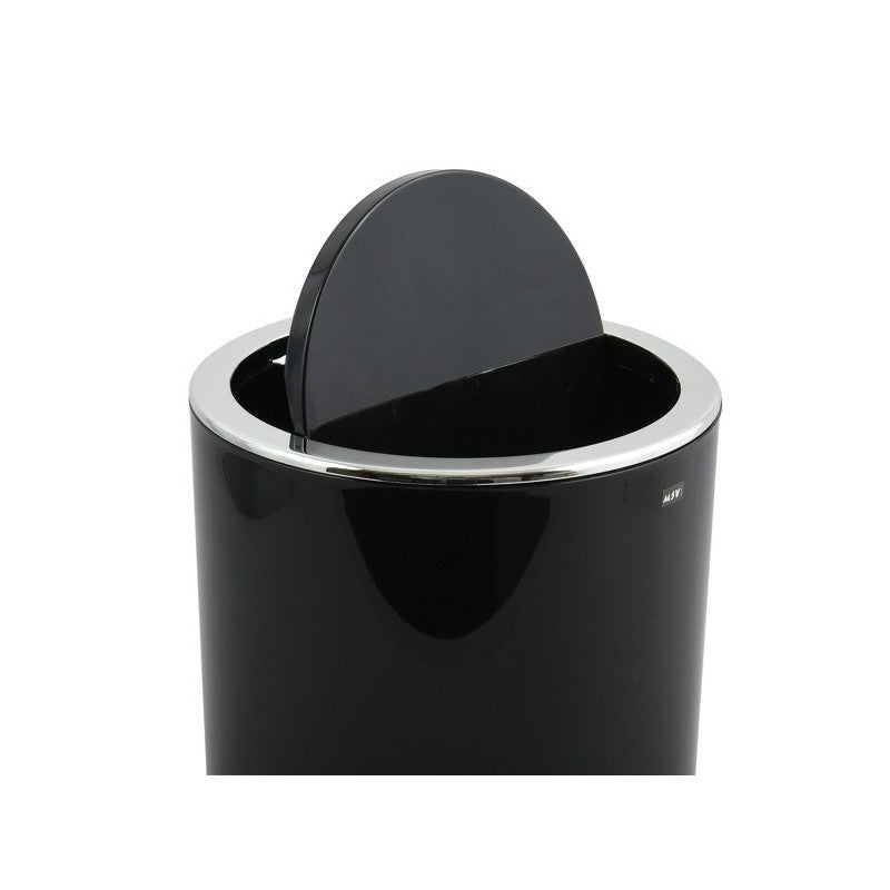 Spirella Kamaka Pattumiera ribaltabile, Capacità 6L, Nero