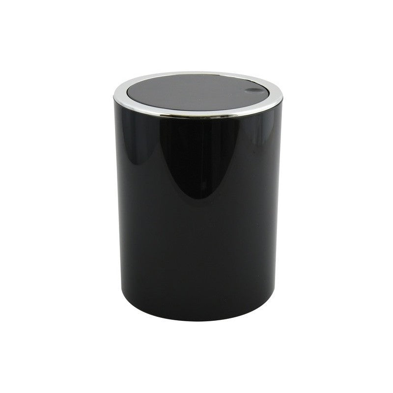 Spirella Kamaka Pattumiera ribaltabile, Capacità 6L, Nero