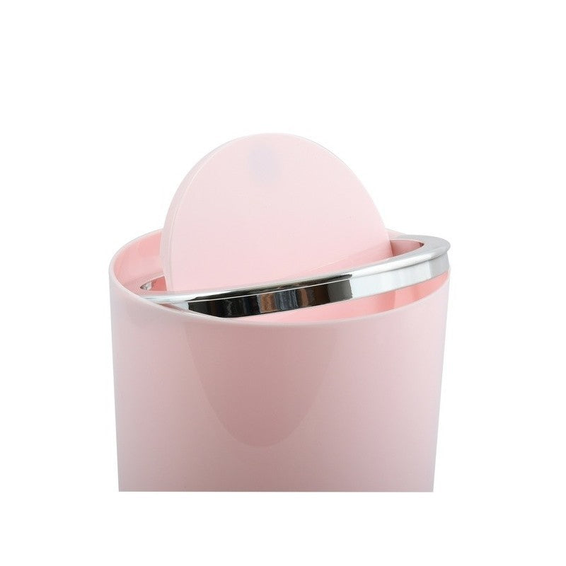 Spirella Kamaka Pattumiera ribaltabile, Capacità 6L, Rosa Pastello