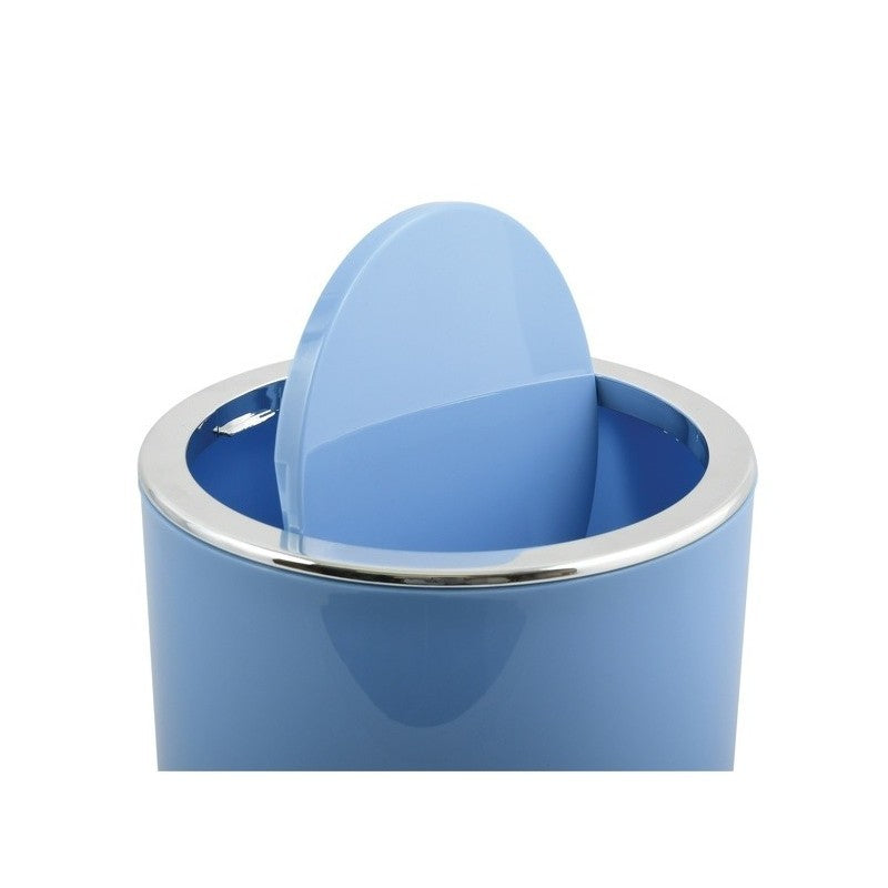 Spirella Kamaka Pattumiera ribaltabile, Capacità 6L, Blu Pastello