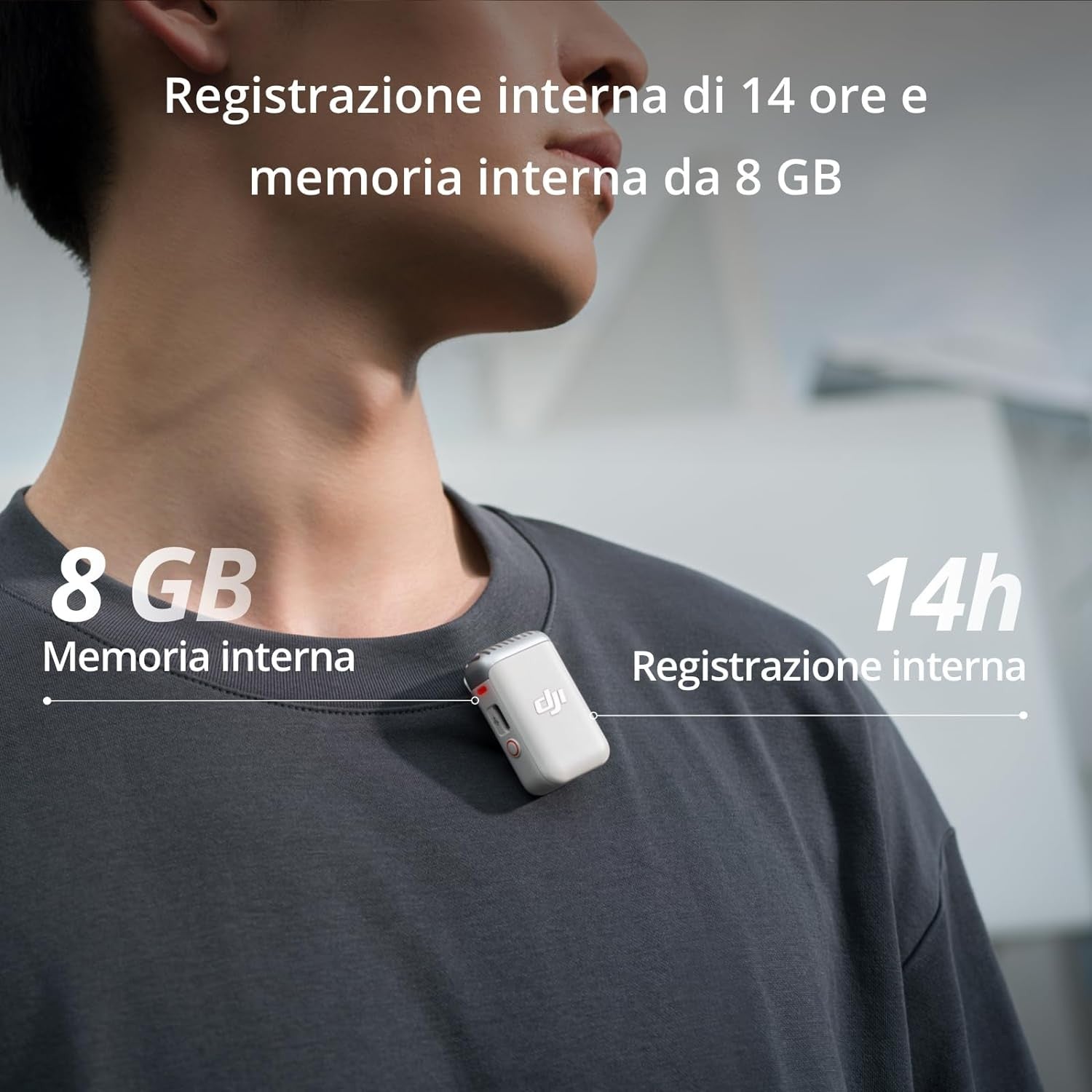 DJI MIC 2 (1 TX PEARL WHITE) GARANZIA UFFICIALE NITAL 2 ANNI