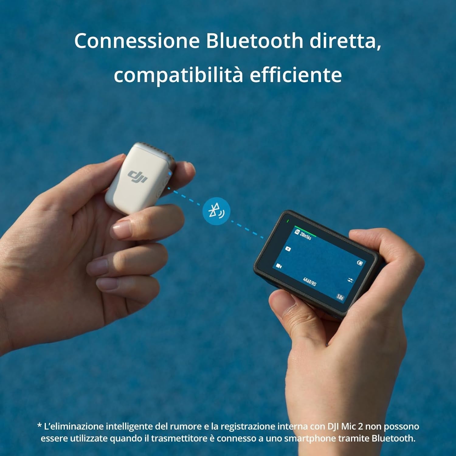 DJI MIC 2 (1 TX SHADOW BLACK) GARANZIA UFFICIALE NITAL 2 ANNI