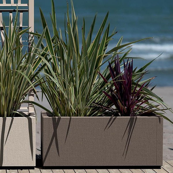 Stefanplast Fioriera Ethica Rettangolare Con Spalliera 80 Lt Con Pedana Drenante