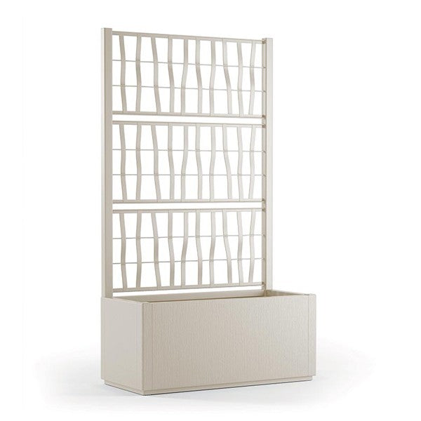 Stefanplast Fioriera Ethica Rettangolare Con Spalliera 80 Lt Con Pedana Drenante