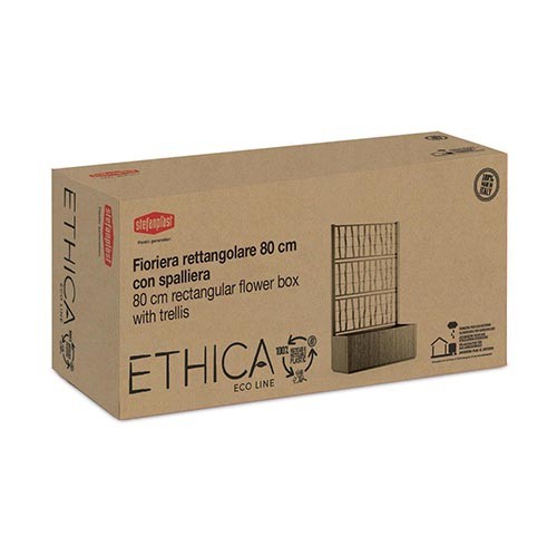 Stefanplast Fioriera Ethica Rettangolare 80 Lt Con Pedana Drenante