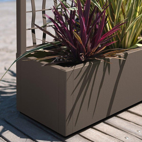 Stefanplast Fioriera Ethica Rettangolare 80 Lt Con Pedana Drenante