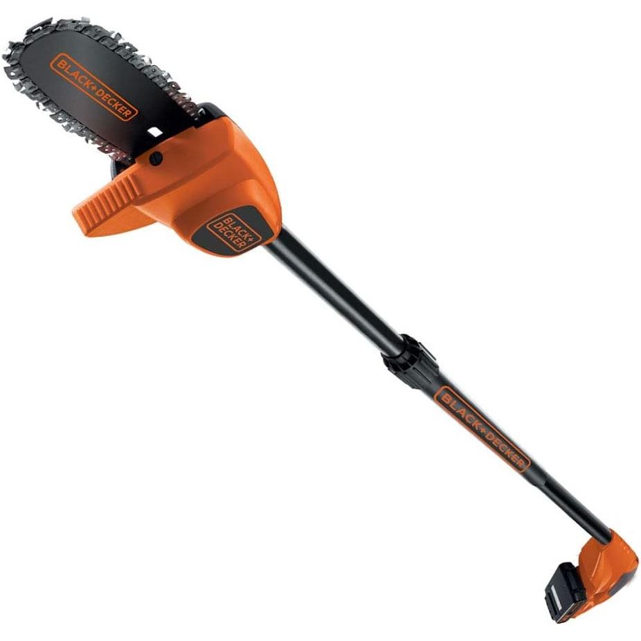 Black+Decker Sega Potatrice A Batteria 18V Litio 2.0Ah Barra Da 20cm Asta Regolabile Fino a 2.5 Metri