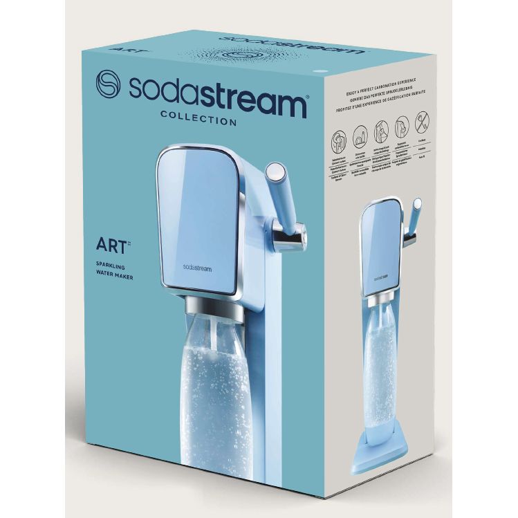 Sodastream Gasatore Art Con Bottiglia In Pet Lavabile In Lavastoviglie e Cilindro Con Attacco Rapido CQC