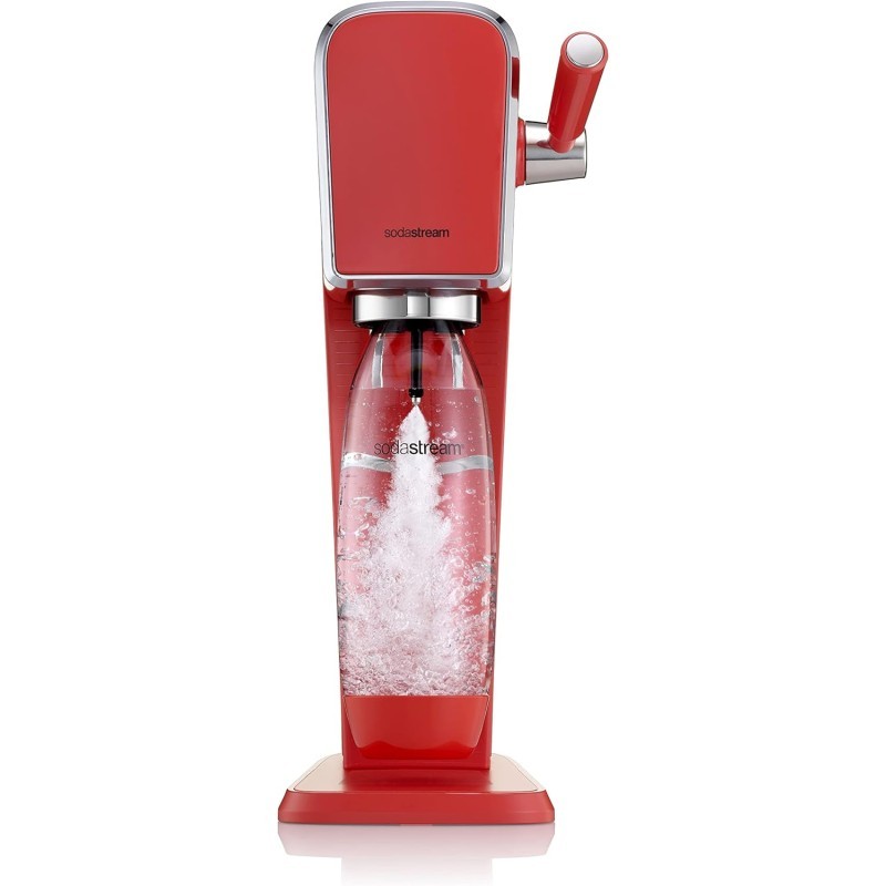 Sodastream Gasatore Art Con Bottiglia In Pet Lavabile In Lavastoviglie e Cilindro Con Attacco Rapido CQC