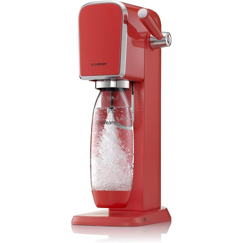 Sodastream Gasatore Art Con Bottiglia In Pet Lavabile In Lavastoviglie e Cilindro Con Attacco Rapido CQC