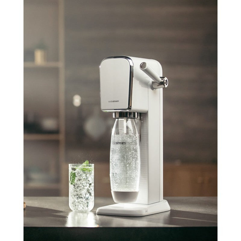 Sodastream Gasatore Art Con Bottiglia In Pet Lavabile In Lavastoviglie e Cilindro Con Attacco Rapido CQC