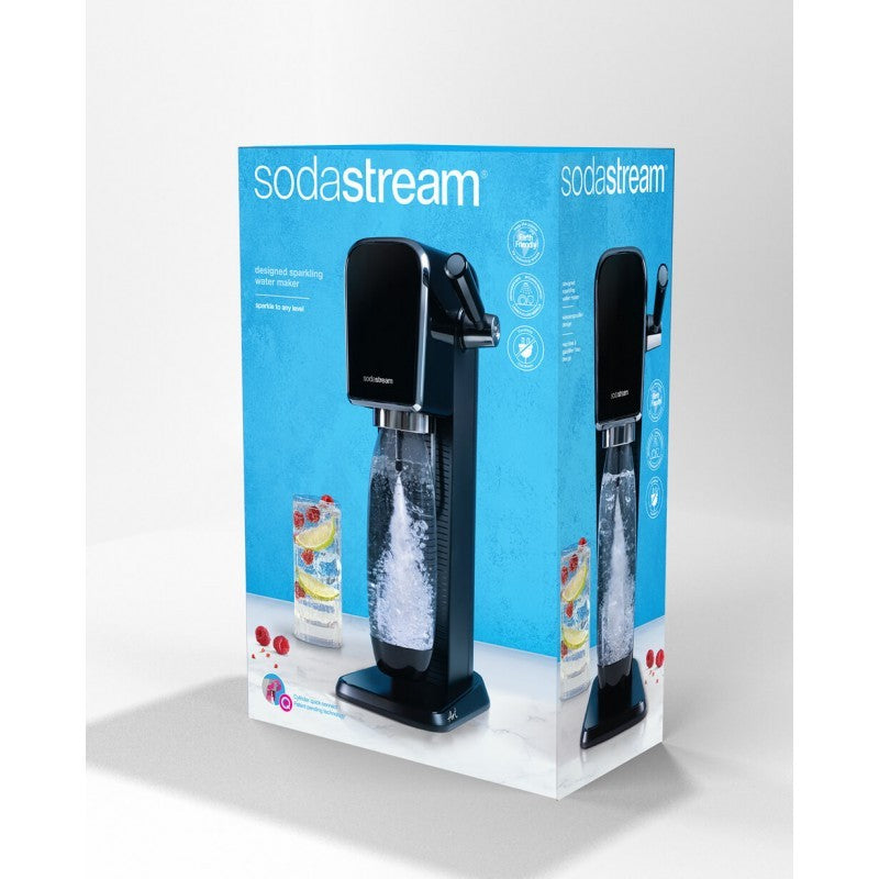 Sodastream Gasatore Art Con Bottiglia In Pet Lavabile In Lavastoviglie e Cilindro Con Attacco Rapido CQC