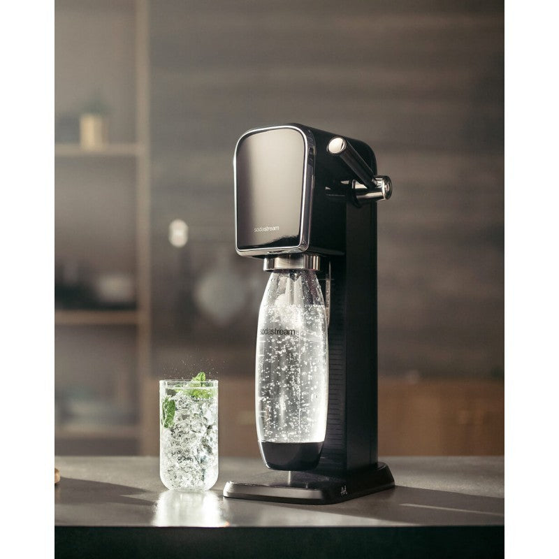 Sodastream Gasatore Art Con Bottiglia In Pet Lavabile In Lavastoviglie e Cilindro Con Attacco Rapido CQC