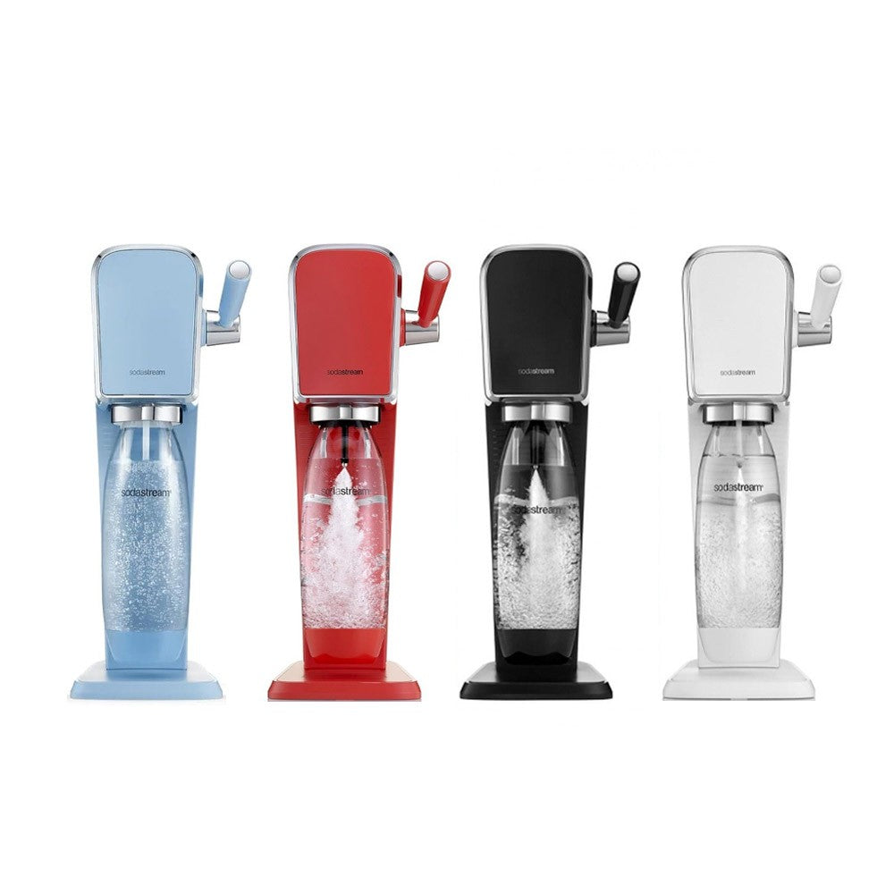 Sodastream Gasatore Art Con Bottiglia In Pet Lavabile In Lavastoviglie e Cilindro Con Attacco Rapido CQC