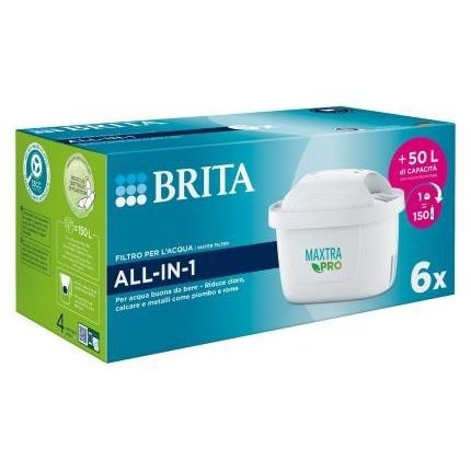 Brita Filtri MAXTRA+ All in One, Cartucce per Caraffe Filtranti (Confezione da 6)