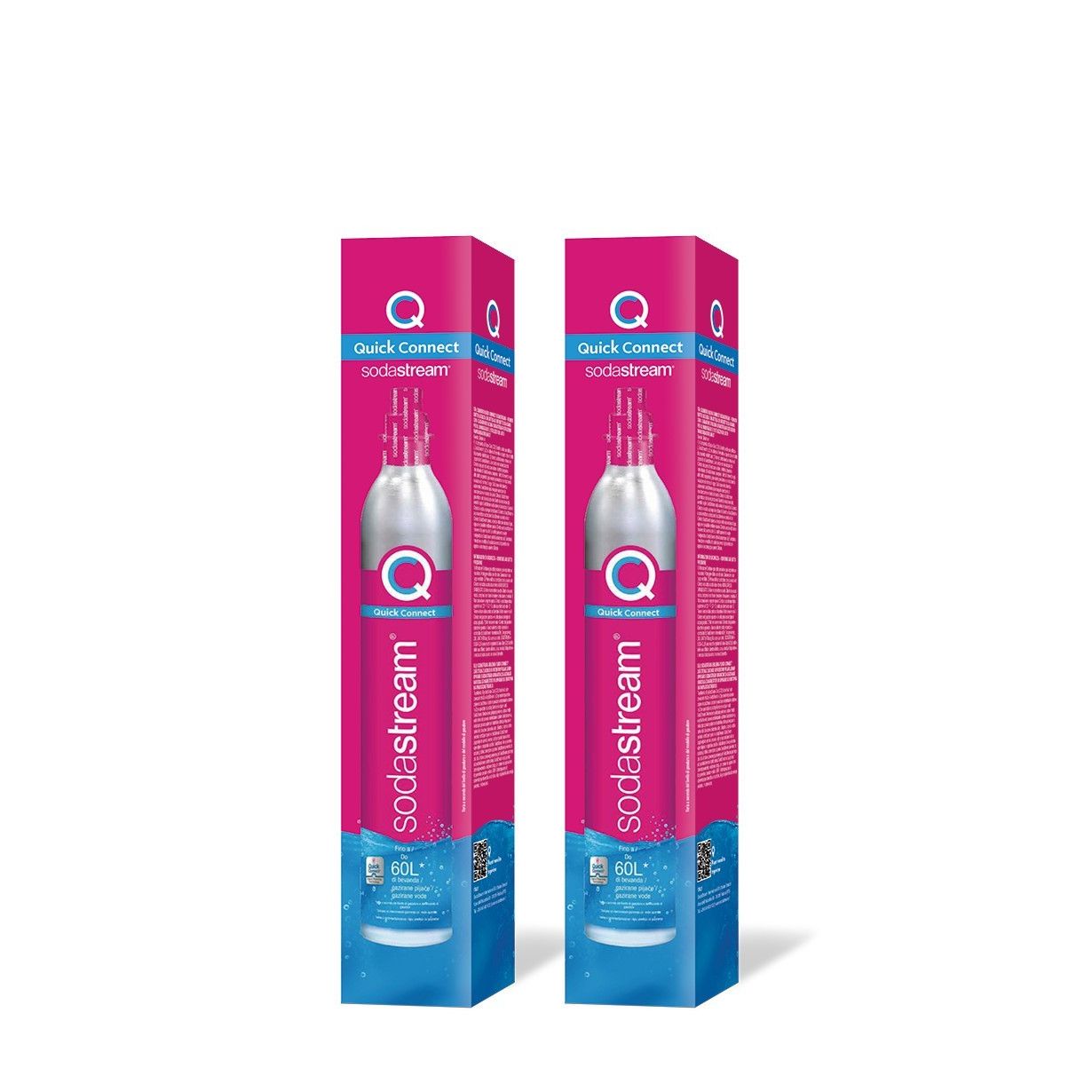 Sodastream Cilindro Gas Addizionale Ad Incastro Rapido Compatibile Con Gasatori Terra Art e Duo