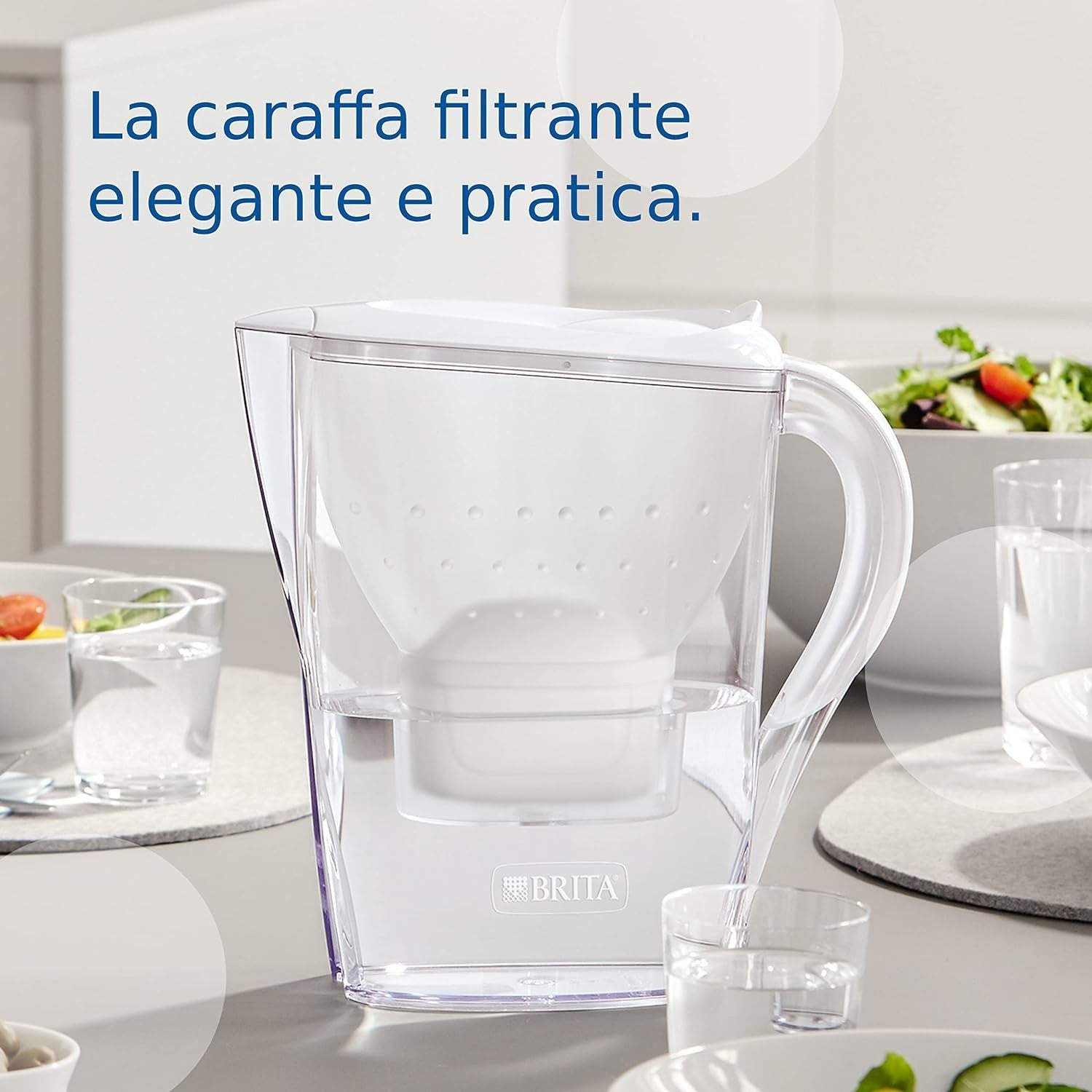 Brita Marella Caraffa Filtrante per Acqua incl. 12x filtri MAXTRA PRO All-in-1