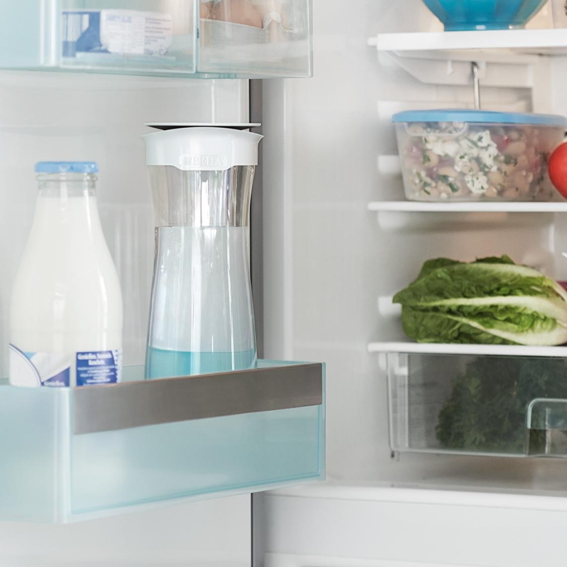 Brita fill&serve Mind - Bottiglia filtrante da 1.3L , incl. 1 filtro MicroDisc