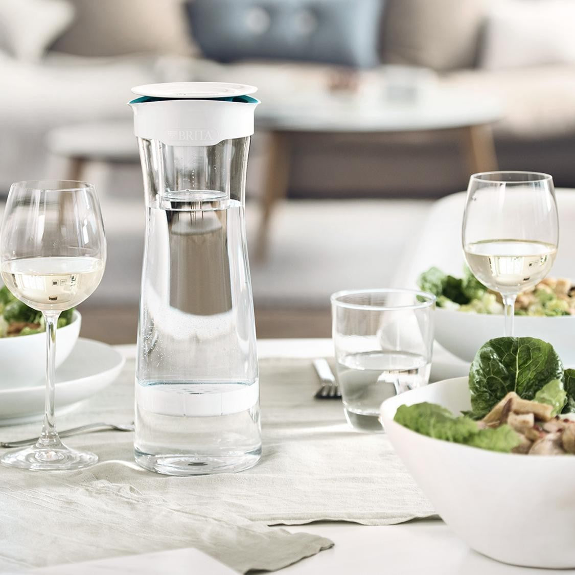 Brita fill&serve Mind - Bottiglia filtrante da 1.3L , incl. 1 filtro MicroDisc
